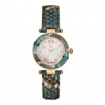 GC PYTHON LEATHER WHITE MOP DIAL QUARTZ LADIES WATCH Y10002L1